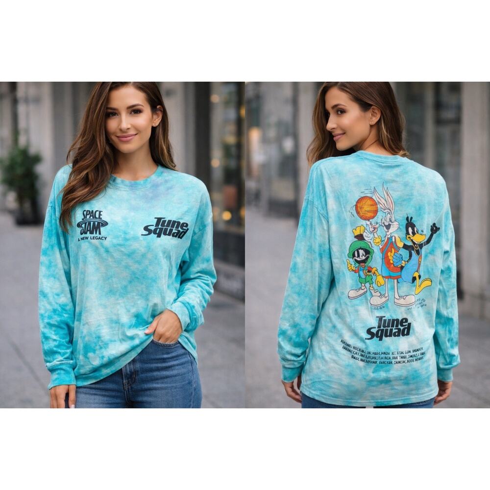 Space Jam A New Legacy Tune Squad Tie Dye Long Sleeve L